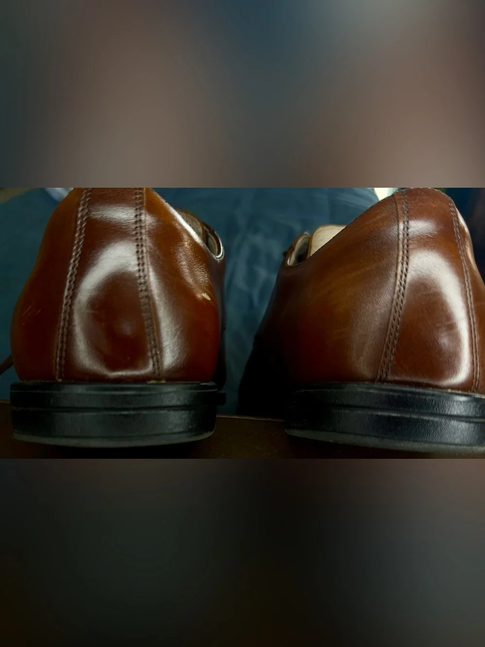 Florsheim Kids Reveal Jr Cap Toe Oxford Leather Dress Shoes Cognac 7M